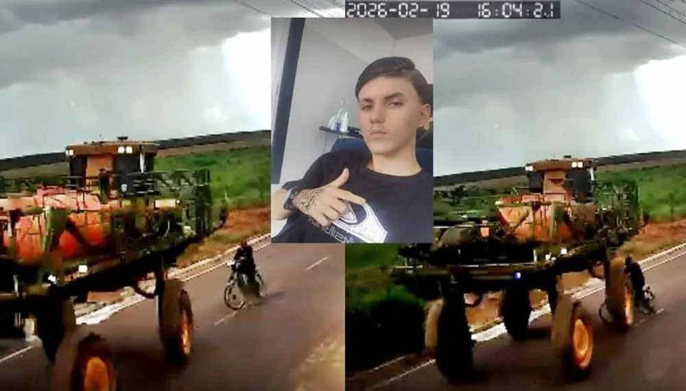 Adolescente tenta passar por baixo de pulverizador e morre atropelado em MT